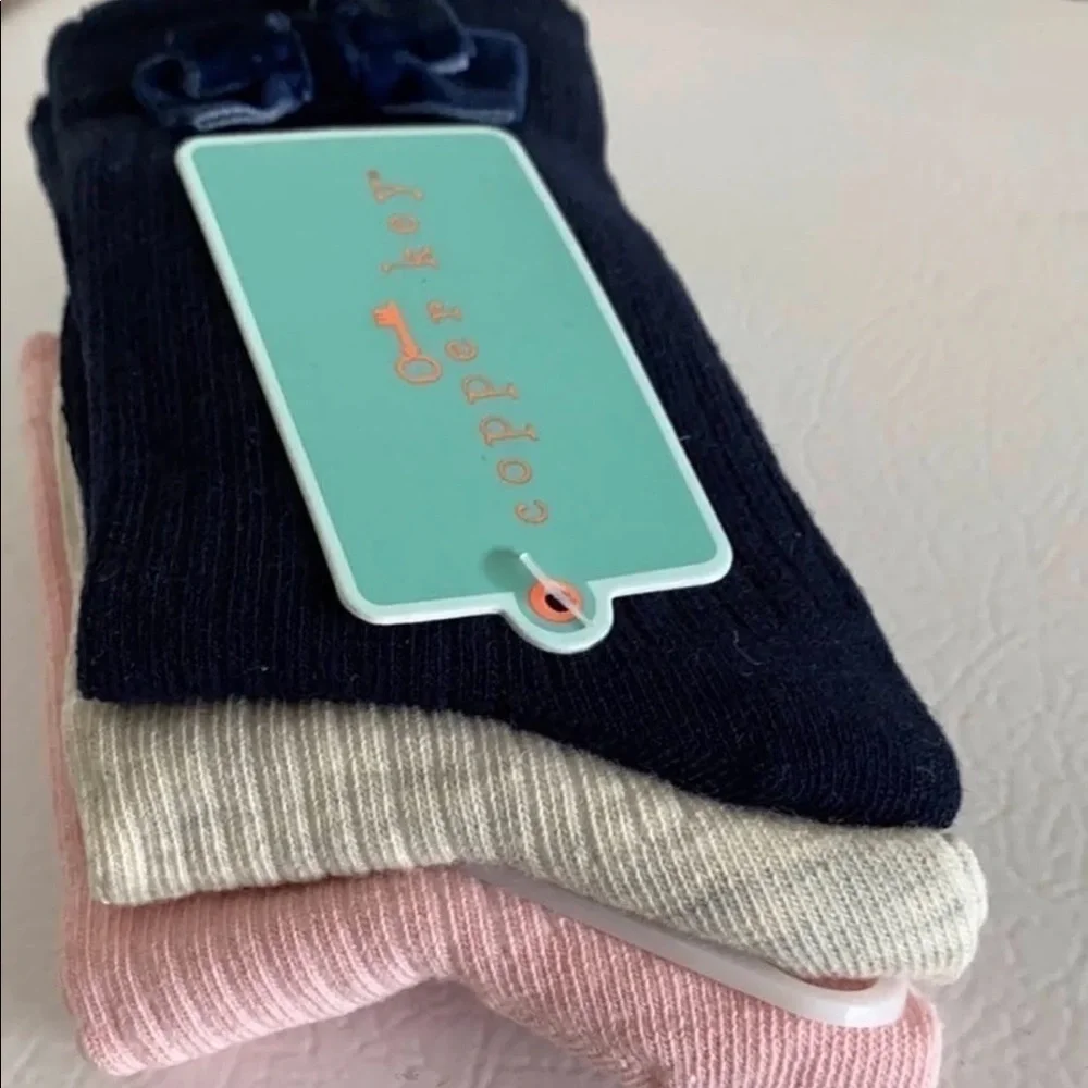 Copper Key Girls 3 Pack  Velvet Socks